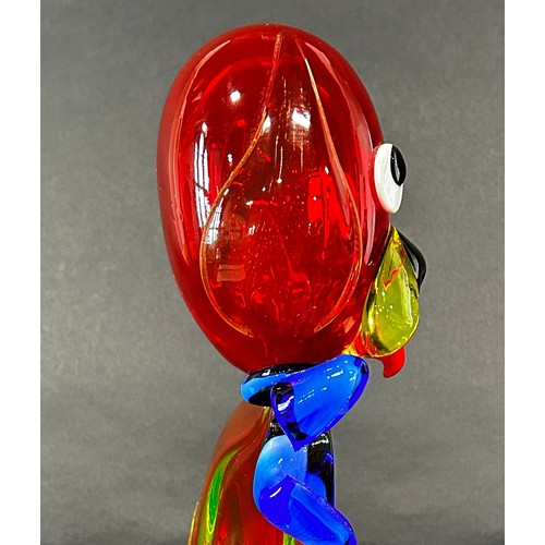 1103 - An original circa 50’s-60’s Murano multicoloured glass Big Dog with doe full eyes. 28cm high.