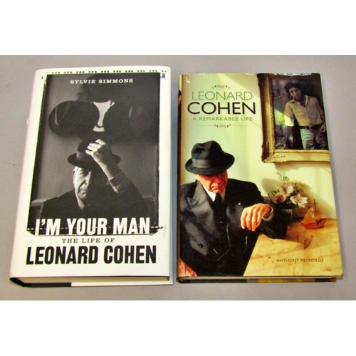 293 - Leonard Cohen related effects to include lithograph number 246/5500 entitled After An Old Photograph... 