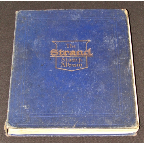 307 - The Strand stamp album containing a worldwide collection of stamps mainly George VI and later