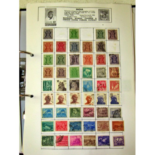 317 - Two boxes containing 22 lever arch files and others with worldwide stamps, mainly 20th century