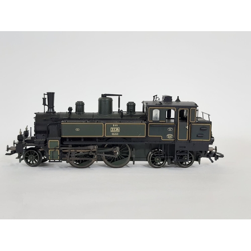 390 - Two boxed HO gauge locomotives by Trix comprising steam locomotive no 22839 and electric locomotive ... 