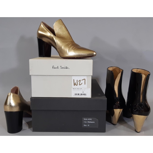 417 - A collection of ladies designer footwear  including Shoes by Paul Smith (41), boots by Tracey Neuls ... 