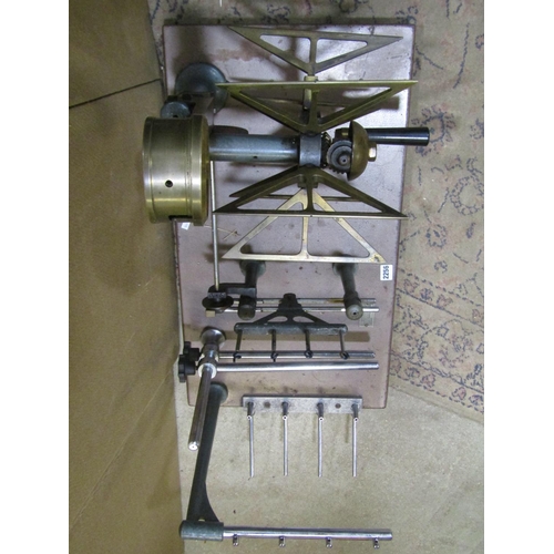 2148 - James H Heal & Co Ltd, Halifax, a wool / yarn winder, Sergio number 55/119, 65cm high, 88 x 41cm.