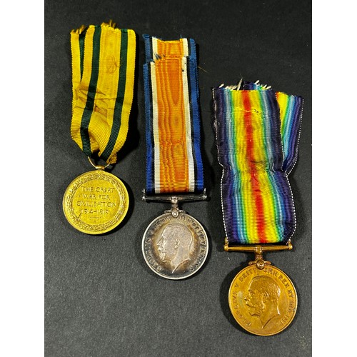 1784 - A First World War medal group, awarded to Pte. A Perry, Gloucester Reg.