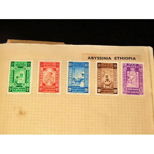 321 - Five stamps albums including stamps of worldwide issue from early 20th century through to present da... 