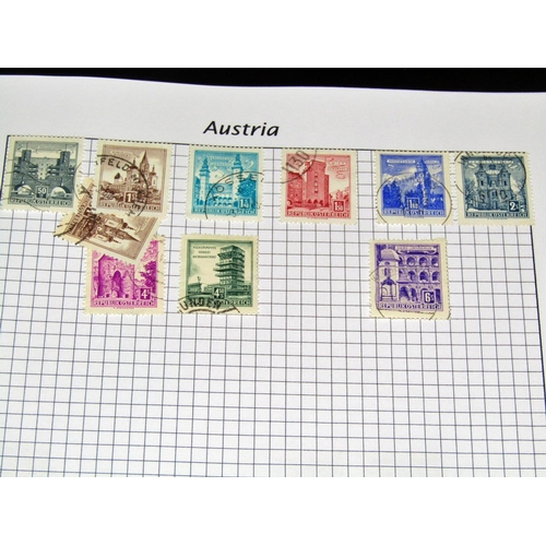 323 - Nine loose leaf folders containing a worldwide selection of stamps principally mid-late 20th century... 