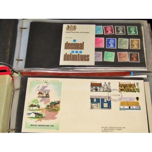 323 - Nine loose leaf folders containing a worldwide selection of stamps principally mid-late 20th century... 