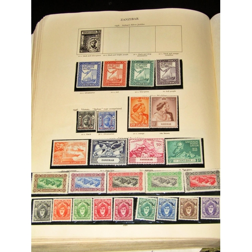 324 - Kind George VI stamp album containing a comprehensive collection of stamps for British Commonwealth ... 