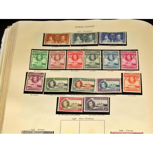 324 - Kind George VI stamp album containing a comprehensive collection of stamps for British Commonwealth ... 