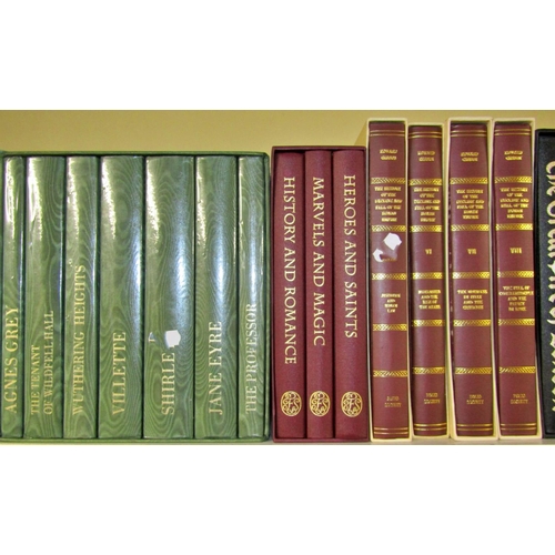 183 - Collection of 26 Folio edition books Gibbon's The Decline and Fall of the Roman Empire (4 volumes), ... 