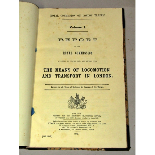 190 - Railway interest inc Royal Commission report on London Transport (1905) Bradshaw's Railway Companion... 