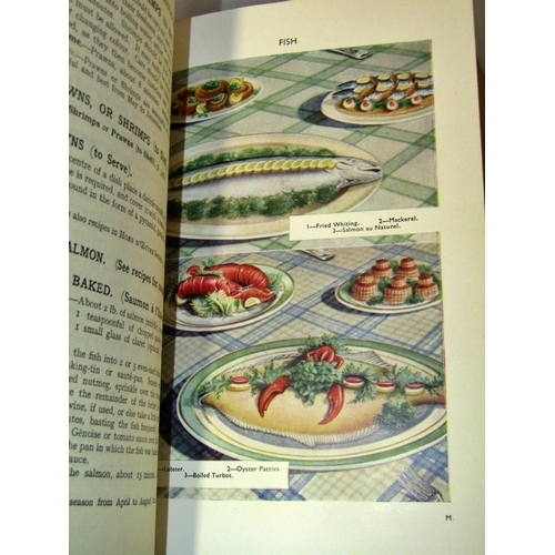 200 - Two volumes of Mrs Beeton's Household Management together with two other cookery books