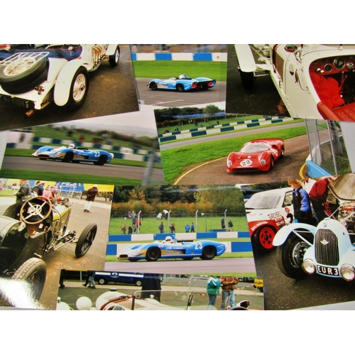 221 - Collection of photographs - motor racing & other vehicular interest - unsorted but labelled in group... 