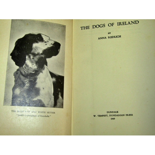 232 - Collection of books relating to Irish Setters and others, including 2 pictures (one framed)