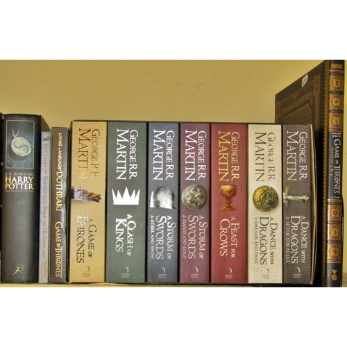 233 - Group of J K Rowling Harry Potter (3 paperbacks, 3 hardbacks - first editions - and The Tales of Bee... 