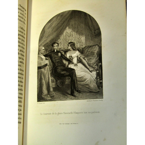 260 - Family Bible 1870, Napoleon history (3 vols) 1853, Ancient and Modern Travellers (French) 1854, Hist... 