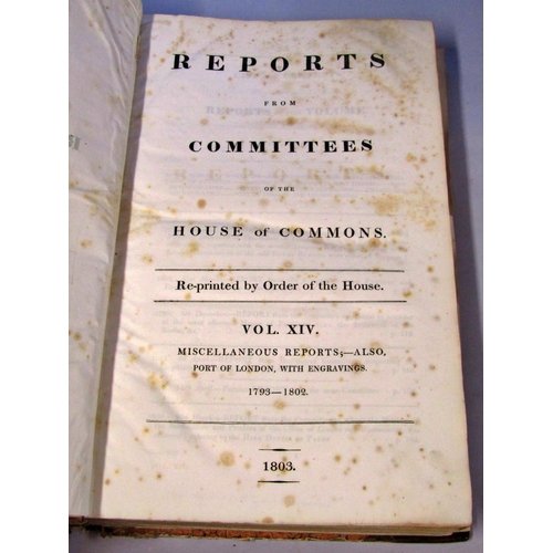 271 - Reports from committees of the House of Commons 1803 including plans and drawings for the developmen... 