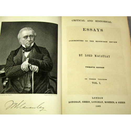 276 - Large Holy Bible 1815, illustrated London News 1862, Macaulay Essays 1865 (3 volumes) Scott's Novels... 