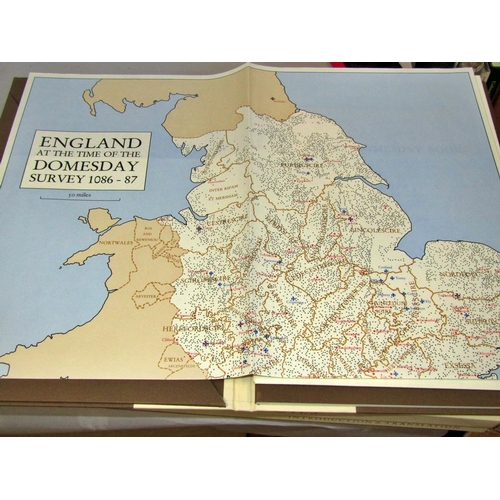 284 - Folio Doomsday Books 1980s - one of Wiltshire (cover slightly damaged) the other of Hampshire (as ne... 