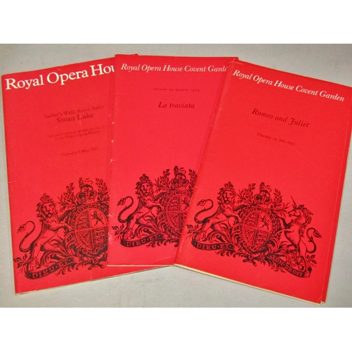 286 - Considerable collection of Royal Opera House programmes from 1970s & 1980s together with other theat... 