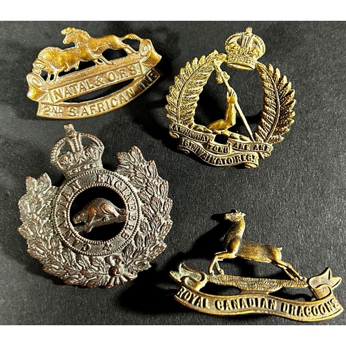 1773 - Over 25 regimental cap and insignia badges - Commonwealth countries