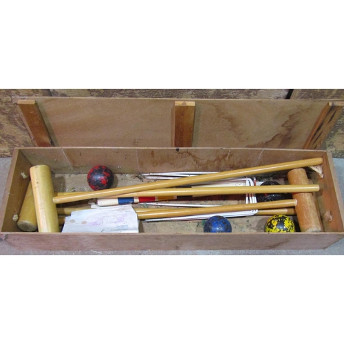 2150 - A boxed Trevis Croquet set