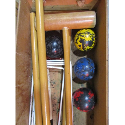 2150 - A boxed Trevis Croquet set