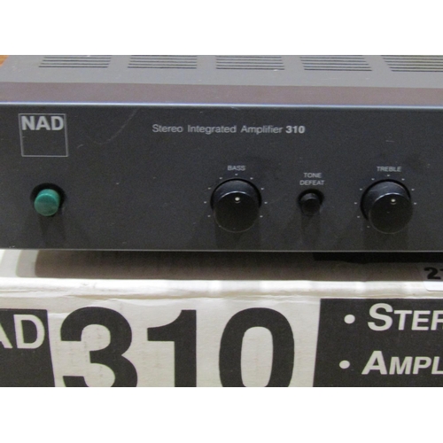 2177 - NAD stereo integrated 310 amp in original packaging, complete with owners manual