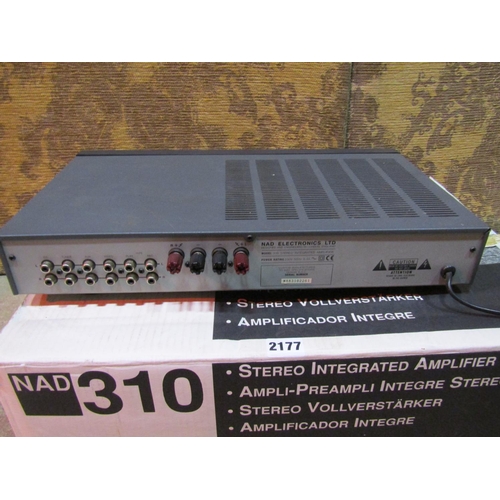 2177 - NAD stereo integrated 310 amp in original packaging, complete with owners manual