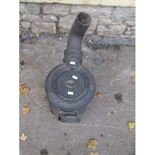 2101 - 'The Tortoise' cast iron stove, approx 40cm high x 26cm diameter