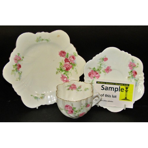 1080 - Tea ware to include an Austrian Victoria pattern service, Imperial rose tea set and other pieces