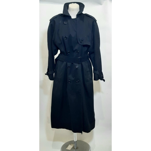 408 - 4 vintage ladies trench coats comprising 3 Burberry classic coats (2 beige and 1 black) together wit... 