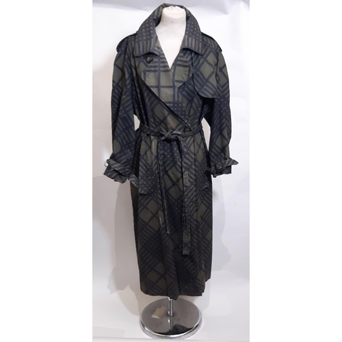 408 - 4 vintage ladies trench coats comprising 3 Burberry classic coats (2 beige and 1 black) together wit... 