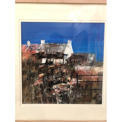 25 - Mike Bernard R.I. (b.1957) - 'Old Irish Cottage, Kerry', mixed media, signed lower right, title, med... 