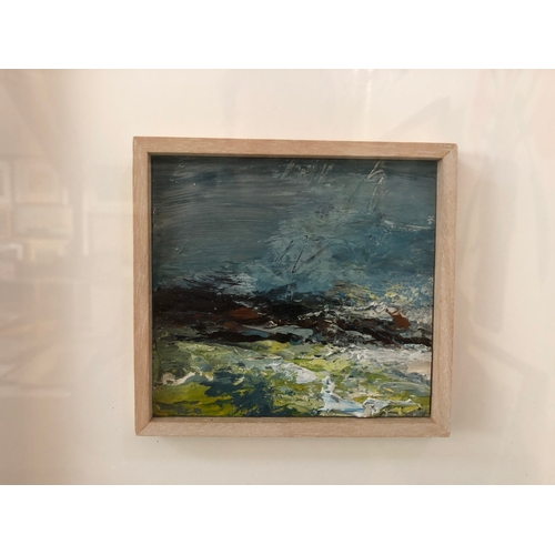23 - Janette Kerr RSA RWA (Contemporary) - Four oil on canvas board landscape studies, two signed with ti... 