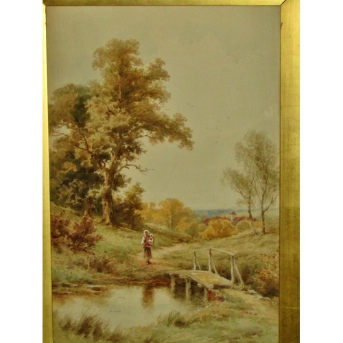 66 - Henry H. Parker (1858-1930) - 'At Sutton, Surrey', watercolour on paper, signed lower right with tit... 