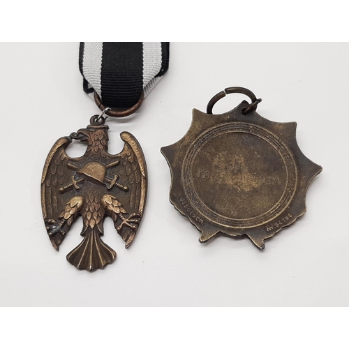 1798 - A post WW1 Austria Republic Heimwehr Medal of Merit - (Starhemberg Vogel) together with a mounted 19... 