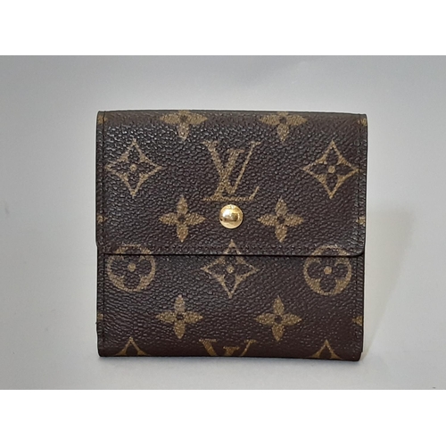 429 - Louis Vuitton Mini Card Wallet in monogrammed canvas, dual opening with press stud fastenings. No si... 