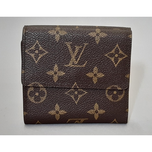 429 - Louis Vuitton Mini Card Wallet in monogrammed canvas, dual opening with press stud fastenings. No si... 