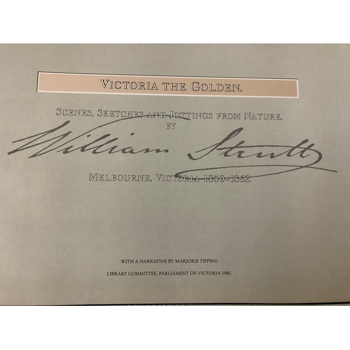 130 - (Book) 'Victoria The Golden - scenes, sketches & jottings from nature by William Strutt. Melbourne V... 