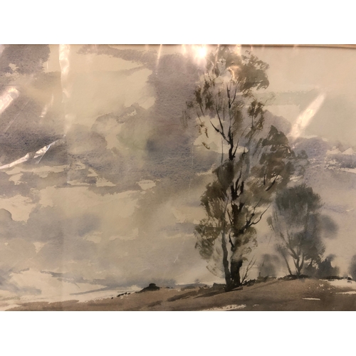 157 - Edward Wesson RI RBA RSMA (1910-1983) 'Norfolk Marshes' (1972), watercolour on paper, signed lower l... 