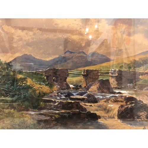 94 - James Jackson Curnock (1839-1891/92) - Welsh Landscape near Capel Curig, watercolour on paper, 34 x ... 