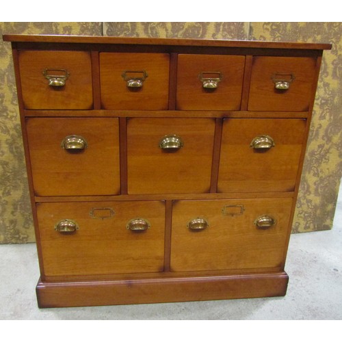 2248 - A contemporary (but vintage in style) Laura Ashley chest, fitted with an arrangement of nine drawers... 