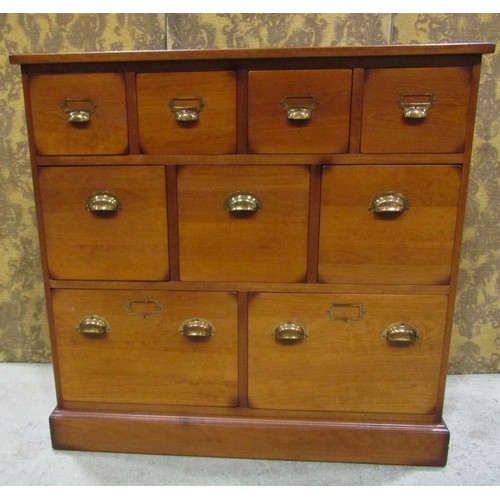 2248 - A contemporary (but vintage in style) Laura Ashley chest, fitted with an arrangement of nine drawers... 