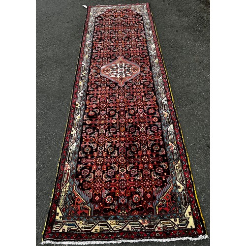 2715 - North West Persian Malayer runner, with an all over stylised floral pattern,3.00m x .90cm