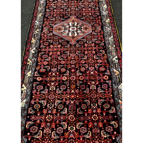 2715 - North West Persian Malayer runner, with an all over stylised floral pattern,3.00m x .90cm