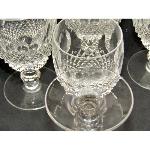 1147 - Mixed assorted clear cut crystal drinking glasses to include seven Waterford examples (qty)