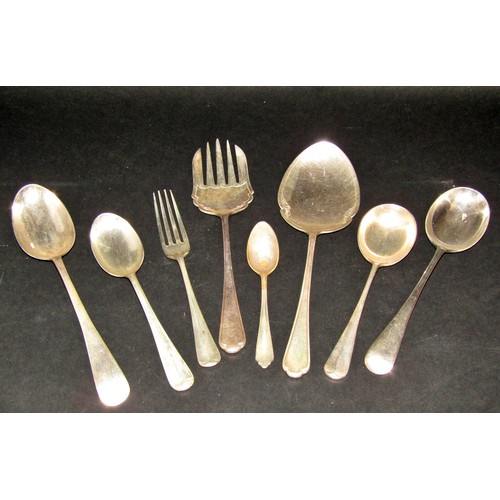 1158 - A quantity of silver plated flatware mainly forks and spoons contained in a cutlery divider.