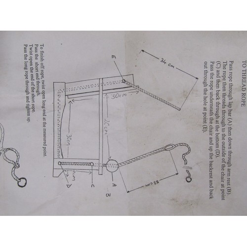 2155 - A Hout-land child's garden swing with slatted framework (appears hardly if ever used, open but still... 