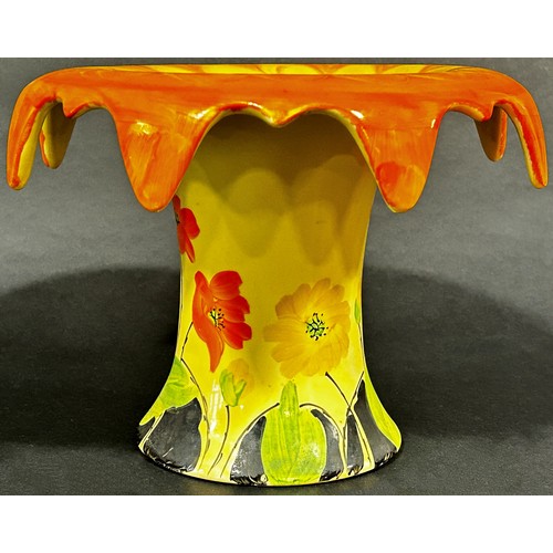 1077 - Myott & Co orange vase